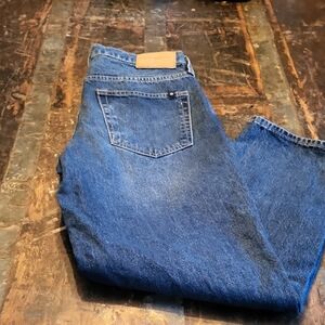 Lucky Brand Women's Blue Ankle Jeans Boyfriend Mid Rise